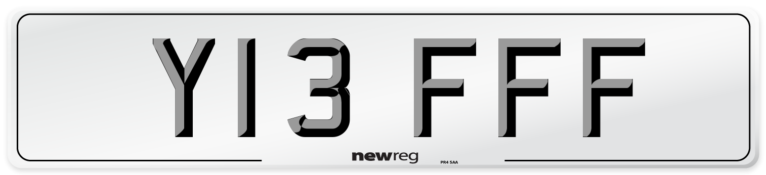 Y13 FFF Number Plate from New Reg